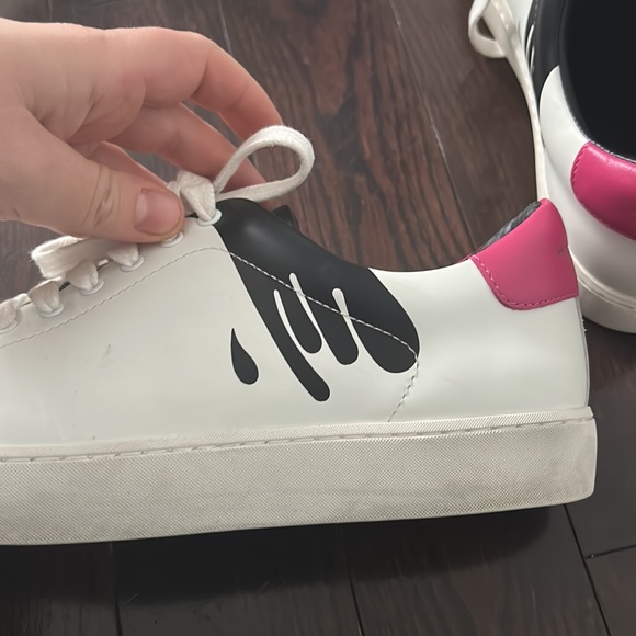 Burberry white sneaker with pink and black - Picture 4 of 9